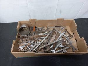 lot 135 image: Two Boxes of Wrenches and Sockets