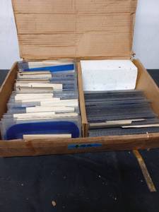 lot 139 image: Box of Plastic Marquise Letters