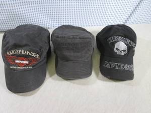 lot 192 image: (BS) 3 Harley Davidson Caps - Pre-W...