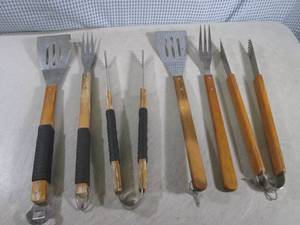 lot 216 image: (G-1) 2 Sets Grilling Tools...