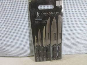 lot 237 image: (H-1) 7pc Cutlery Set with Cutting ...