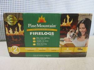 lot 239 image: (CS) Box of 4 Pine Mountain Fire Lo...