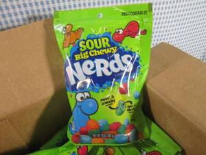 lot 14 image: (C-3) 8 Bags Sour Big Chewy Nerds C...
