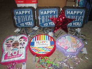 lot 28 image: (EW5) 7 Assorted Pinatas...