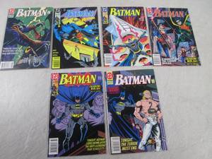 lot 36 image: (C-4) Lot of 6 Vintage 1991 DC Batm...