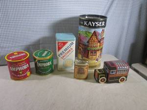 lot 46 image: (EW5) Assorted Tin Containers...