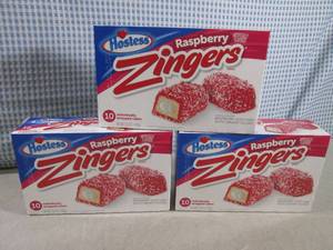 lot 65 image: (B-1) 3 Boxes Hostess Raspberry Zin...