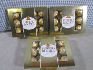 lot 70 image: (B-1) 3 Packs of Ferrero Rocher Fin...