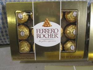 lot 71 image: (B-1) 3 Packs of Ferrero Rocher Fin...