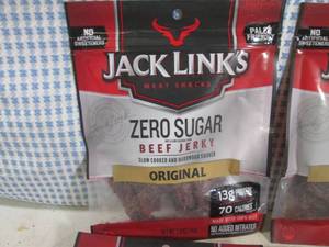 lot 82 image: (C-2) 6 Bags Jack Links Zero Sugar ...
