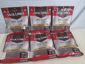 lot 83 image: (C-2) 6 Bags Jack Links Zero Sugar ...