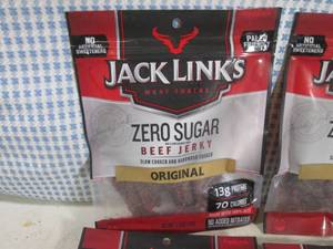 lot 84 image: (C-2) 6 Bags Jack Links Zero Sugar ...