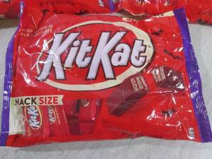 lot 91 image: (B-1) 3 Bags Snack Size Kit Kat Can...