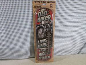 lot 137 image: (H-1) Metal Thermometer An Old Bik...
