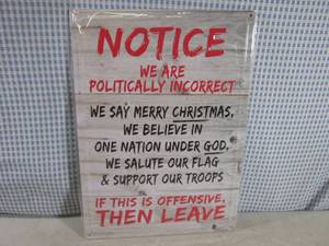 lot 138 image: (EC1) Metal Embossed Politically In...
