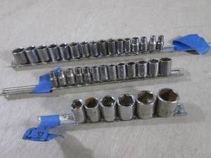lot 163 image: (EC1) 14 and 38 Drive Sockets w...
