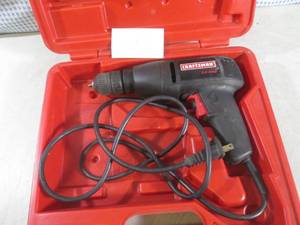 lot 164 image: (D-2) Craftsman Electric 38 Drill...