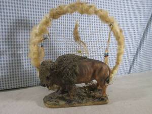 lot 168 image: (FS) Buffalo Figure with Dream Catc...