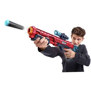 lot 23 image: Brand New - Sealed X-Shot Excel 4-Pack Hawk Eye Blasters and Micro Blasters