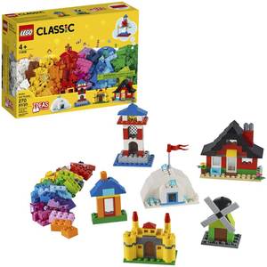 lot 34 image: Brand New - Sealed LEGO Classic Bricks and Houses 270-Pc. Building Set - 11008