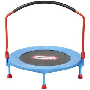 lot 42 image: Brand New - Open Box Item Little Tikes Easy Store 3 Ft. Trampoline