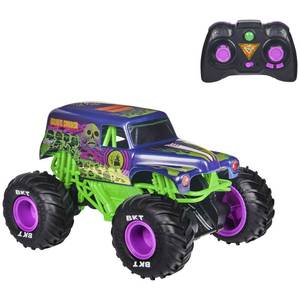 lot 71 image: Brand New - Open Box Item Monster Jam Grave Digger Freestyle Force 115-Scale Remote-Controlled Monster Truck