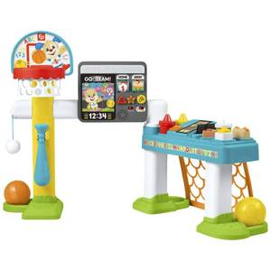 lot 59 image: Brand New - Sealed Fisher-Price Laugh and Learn 4-in-1 Game Experience Playset