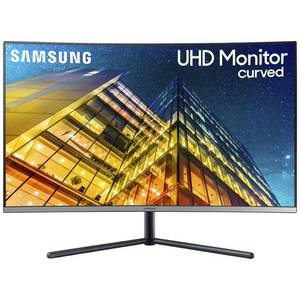 lot 117 image: Brand New Samsung Space 32 UHD 4K CURVED LED Monitor - Dark Blue Gray