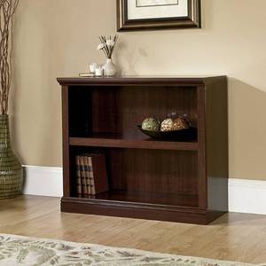 lot 158 image: Brand New Sauder 2-Shelf Bookcase Select Cherry