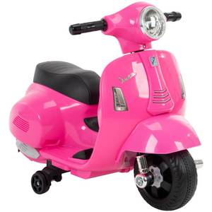 lot 92 image: Brand New - Open Box Item Huffy 6V Vespa H1 Scooter Ride-On - Pink
