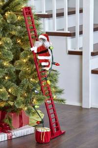 lot 91 image: Open Box Item 43 Super Climbing Santa - African American