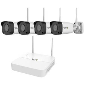 lot 171 image:  BRAND NEW - Open Box Item REVO America Ultra 1TB NVR Surveillance System with 4 Full HD Wi-Fi Bullet Cameras