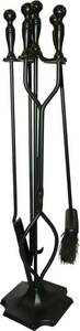 lot 186 image: NEW ShelterLogic 5-Pc. Cast Iron Fireplace Toolset