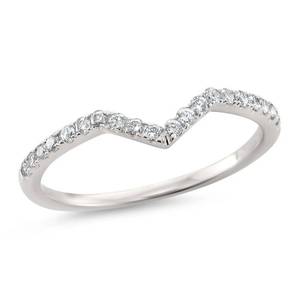 lot 210 image: BRAND NEW Rhodium Over Sterling Silver 15 ct tw Diamond Promise Ring