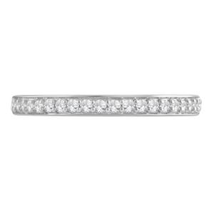 lot 226 image: BRAND NEW Rhodium Over 14K White Gold 15 ct tw Diamond WeddingEternity Band