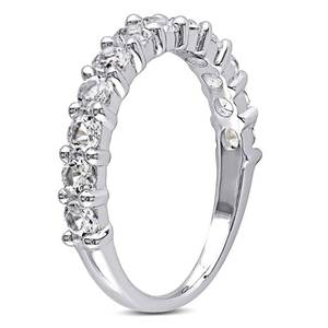 lot 236 image: BRAND NEW - IN A CASE Sofia B. Sterling Silver Synthetic White Sapphire Band