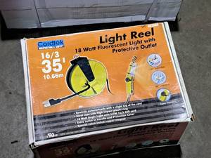 lot 304 image: Cordtek 163x35 Light Reel (New in Box)
