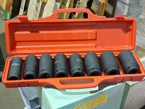 lot 337 image: Neiko Tools 34 SAE Deep Impact Socket Set 9-piece (New in Box)