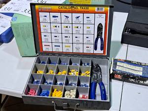 lot 329 image: Mize Wire Products Assorted Entry Terminal Kit w TP400 with Gray Carry Case