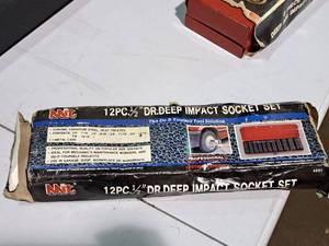 lot 335 image: MIT 12 Deep Impact Socket Set 12-piece (New in Box)
