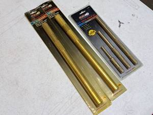 lot 475 image: Lot of (3) GRIP Brass Punch Sets (in original packaging) - Jumbo Punch (x2), 3-pc Punch Set