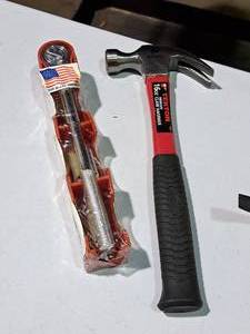 lot 478 image: Lot of (2) Hand Tools - Tekton 16-oz Claw Hammer, Boxer 4-pc 38 Tune-Up Kit