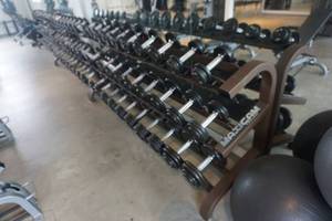 lot 87 image: Muscle Dynamics Maximan Brand Heavy Duty Dumbbell Rack