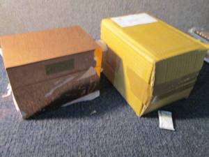 lot 8 image: 2 Copper Recipe Boxes...