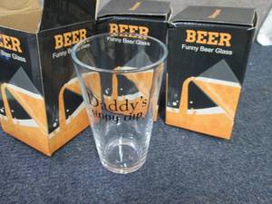 lot 57 image: 3- Daddys Sippy Cup Beer Glasses...