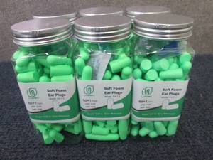 lot 61 image: 6- Ultra Soft Foam Earplugs 60 Pair...