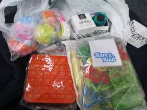 lot 83 image: Play Dough Tools, Popit Toys, Fidge...