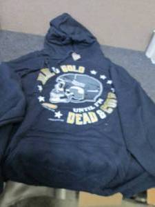 lot 84 image: Large Navy Hooded Sweatshirt...