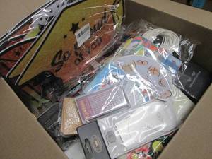 lot 120 image: Box of Assorted Small Overstock Ite...