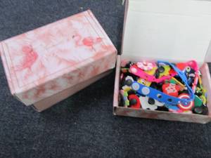 lot 138 image: 3 pks Croc Shoe and Bracelet Charms...
